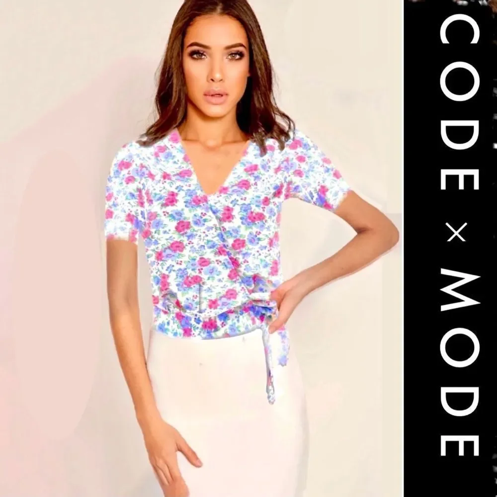 Code Mode Wrap Around Crop Top - Picture 1 of 9